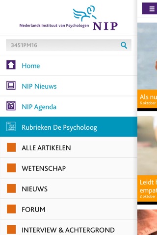 NIP Nederlands Instituut van Psychologen screenshot 2