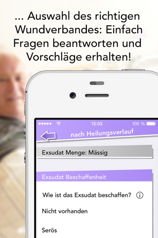 iWundpflege – Wundauflagen Sammlung und Ratgeber App für die Kitteltasche screenshot 2