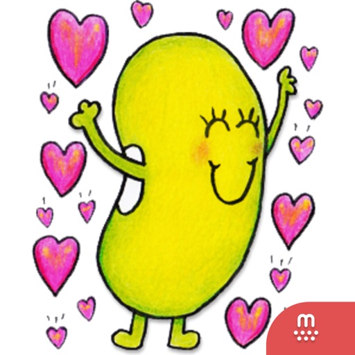 Just Bean Happy: #1 English and Japanese stickers icon