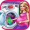 Pregnant Mom Washing Laundry