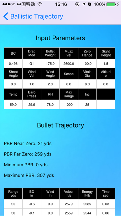 Ballistic Calculator ... screenshot1