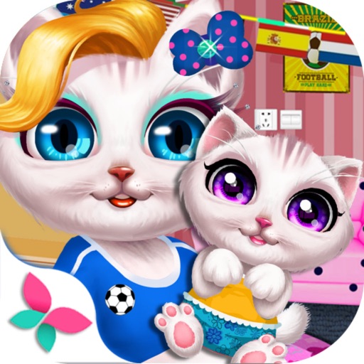 Sporty Cat Give Birth-Vet Baby Care Icon