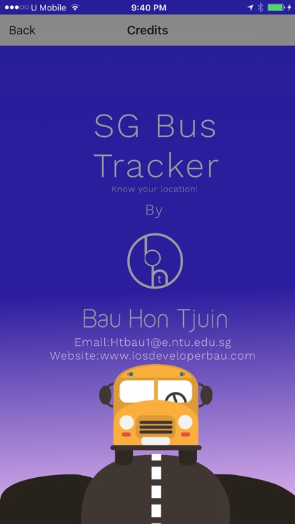 SGBusTracker – Night Bus Location Tracker