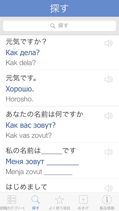 ロシア語辞書　-　翻訳機能・学習機能・音声機能 screenshot1