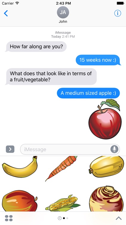 How Big Is Your Baby? Pregnancy By Week Stickers! screenshot-3