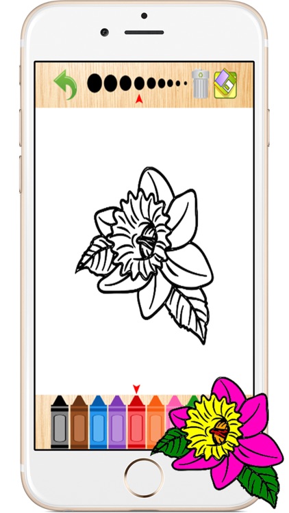 Flower Kids Coloring Books Page Games for Toddlers