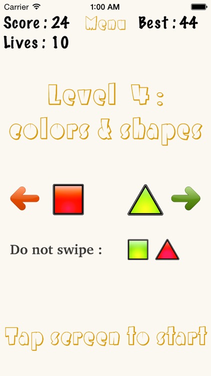 Left / Right : a brain speed game