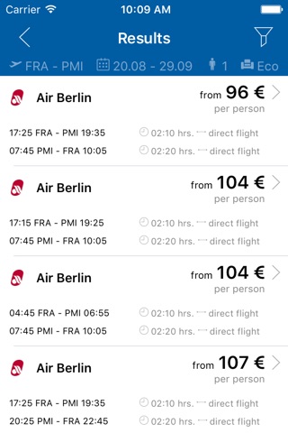 flyondo - Flugpreisvergleich screenshot 2