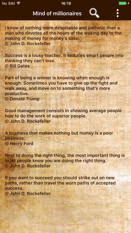 Millionaire mind