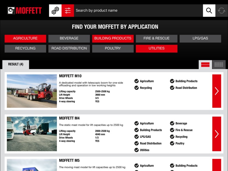 MOFFETT Product APP