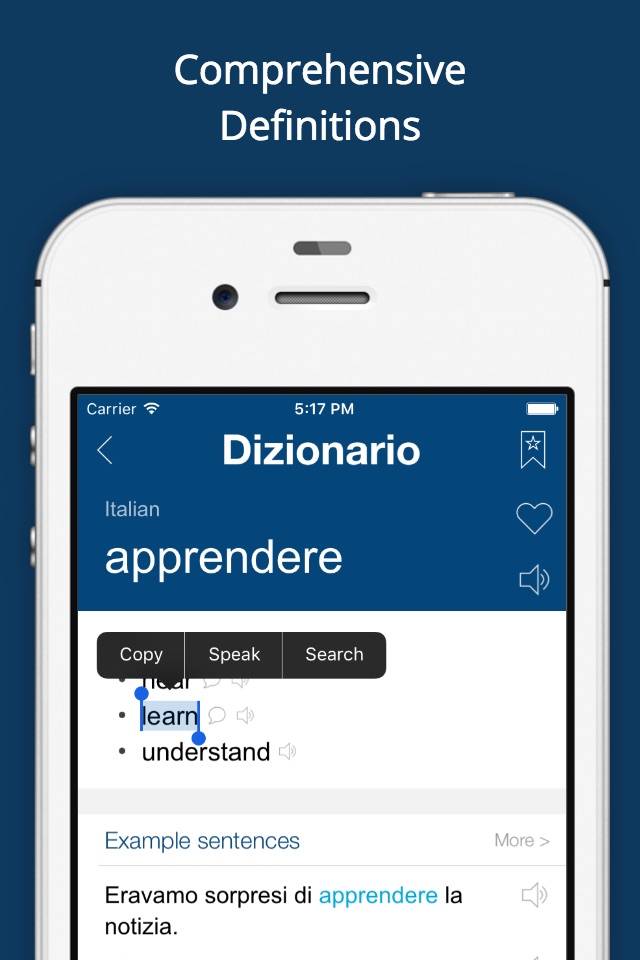 Italian English Dictionary App screenshot 2