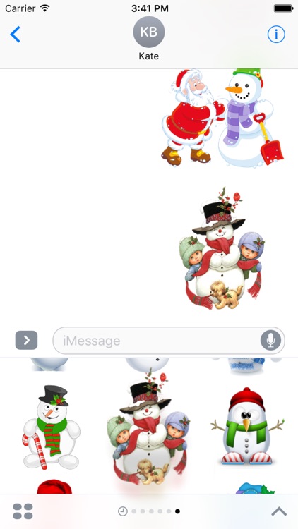 Snowman Stickers Pack iMessage Edition