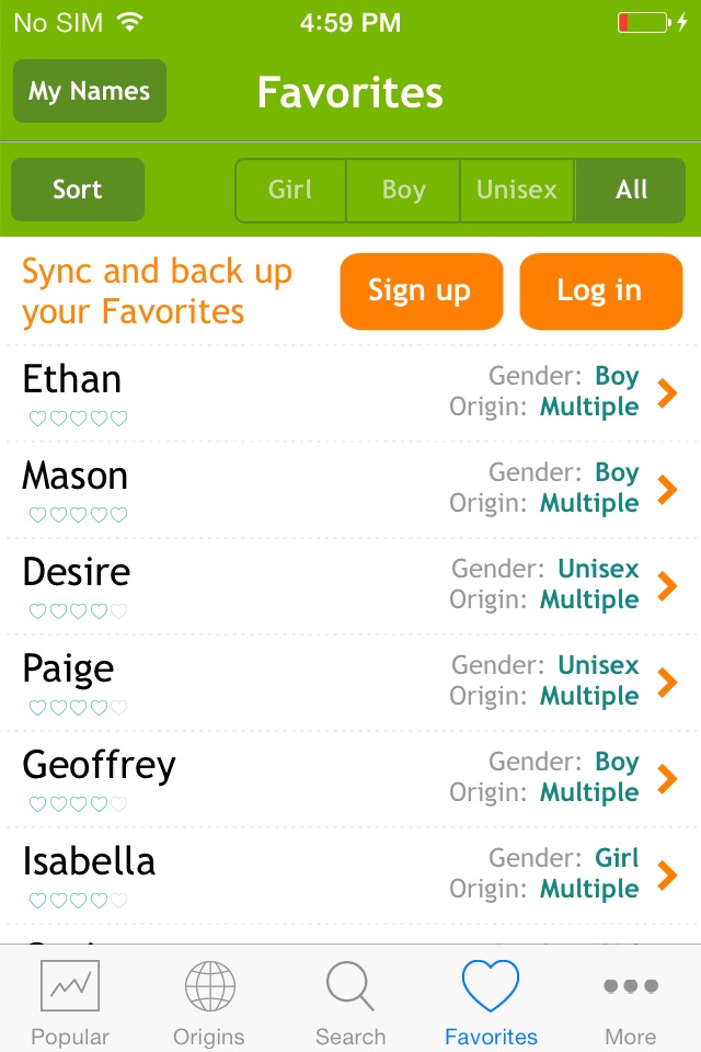 Baby Names ‎ screenshot 3