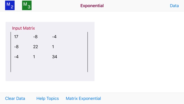 Matrix Exponential Calculator