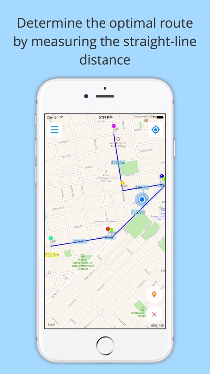 GPS Map Ruler – Measure distance & area by Xinggui Zhang