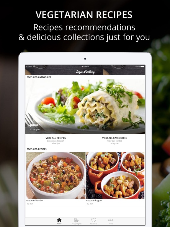 Healthy Vegetarian Recipes | Cook And Learn Guide screenshot