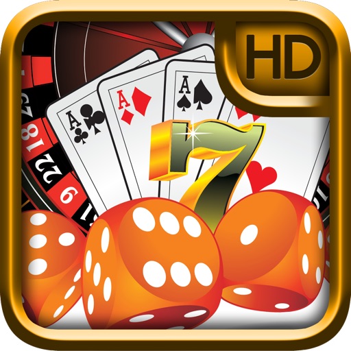 Vegas Party Slots HD Free - With Bonus Prize Wheel,  Blackjack Round & Free Credits! Icon