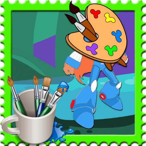 Coloring Games Zero Megaman Version iOS App