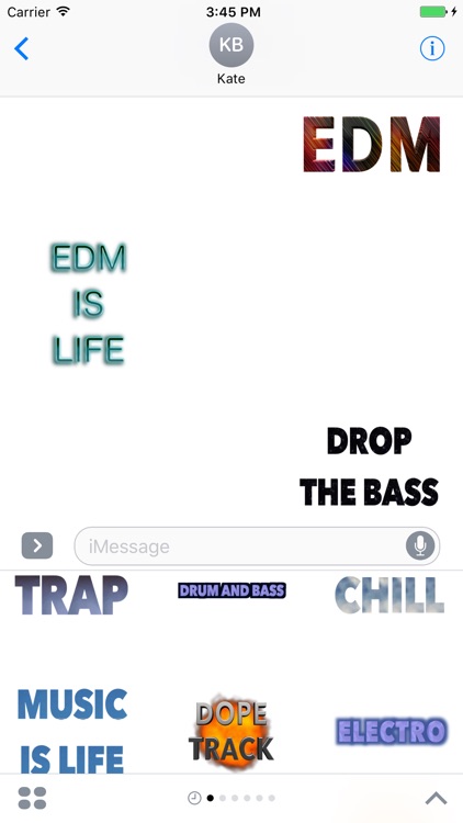 EDM Stickers for iMessage, Electronic Dance Music screenshot-0