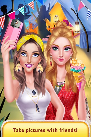 Girls Beach Party Night - BFF Campfire Fun Salon screenshot 2