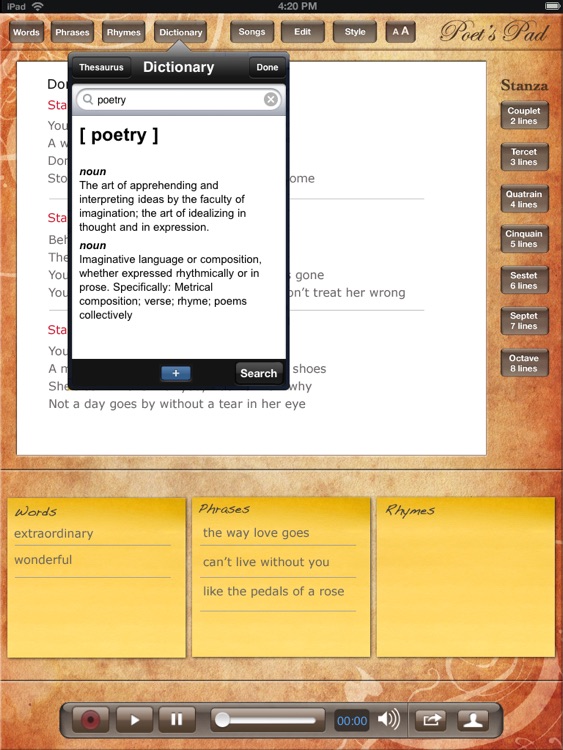Poet's Pad™ screenshot-3