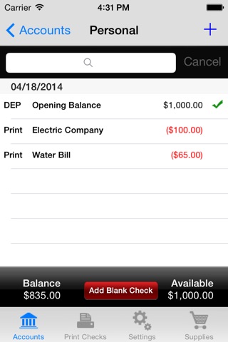 Print Checks screenshot 2