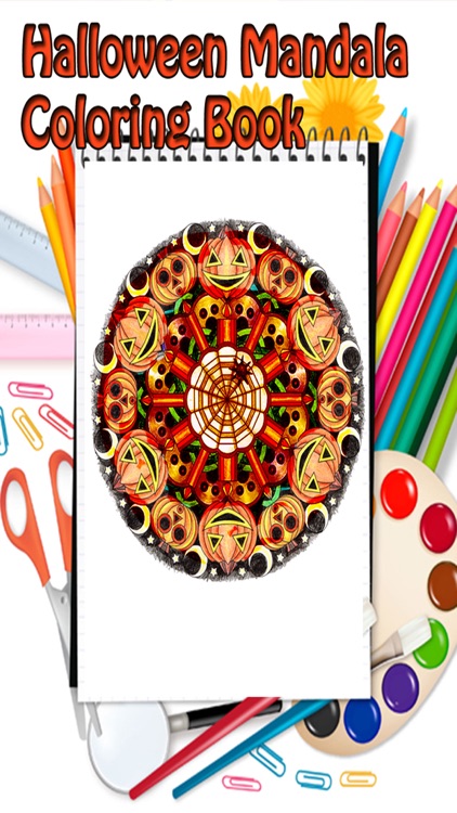 Halloween Mandala Coloring Book for kids