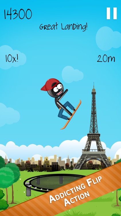 Stickman Trampoline - Backflip & Frontflip Action!