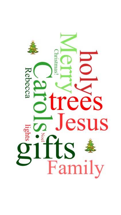 Create Custom Christmas Word Clouds