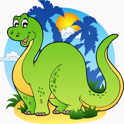 Dinosaur Jigsaw Puzzle For Kids Free Icon