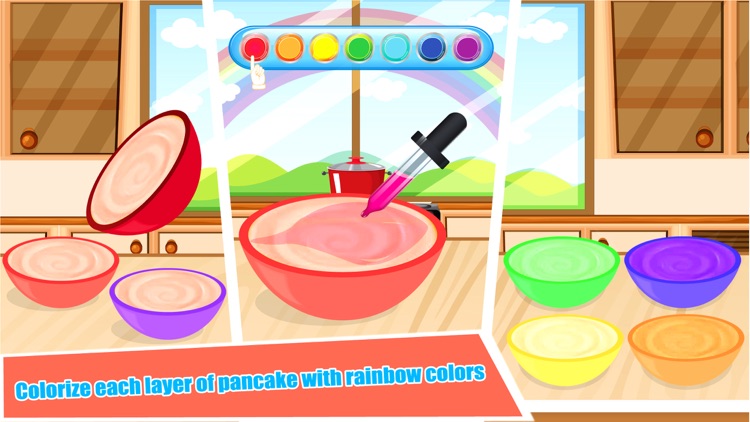 Rainbow Pancake Maker - Colorful Pancakes Tower screenshot-3