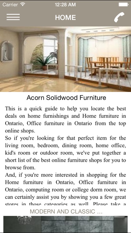 Acorn Solidwood Furniture