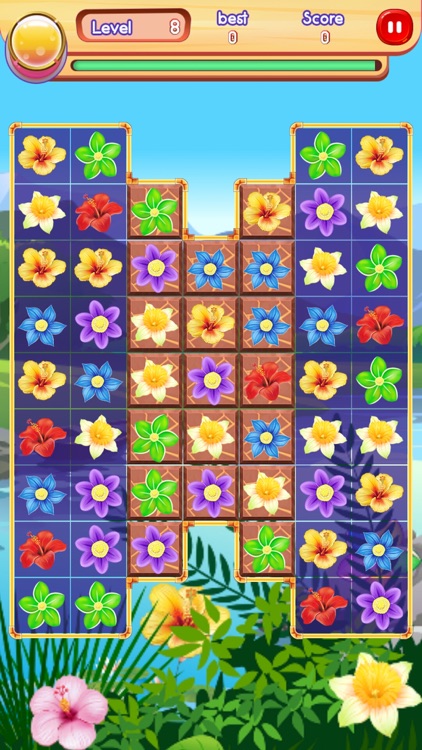 Flower Match: Blossom pop mania matching puzzle