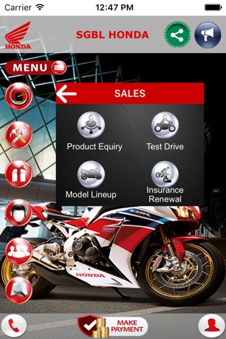 SGBL Honda App screenshot 3
