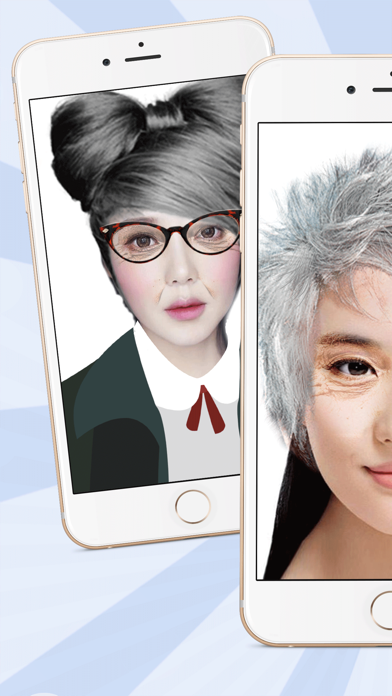 老け 顔 面白い 写真 加工 老化 シミュレーター Iphoneアプリ Applion