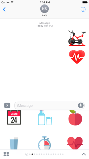 Fitness Stickers For iMessage