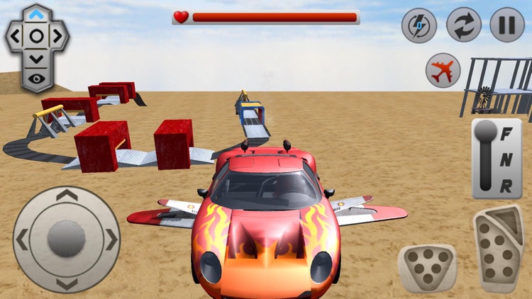 Off-road Real Racing Flying Car Stunt at Top Speed screenshot-3