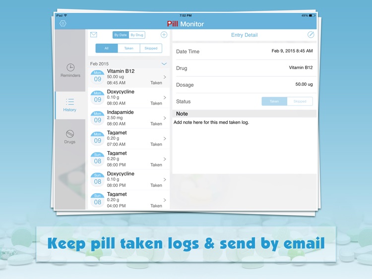 Pill Monitor for iPad