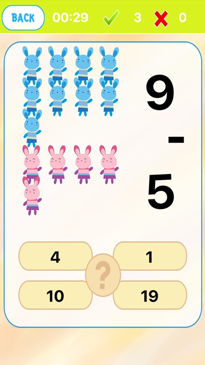 Preschool Math Kids Learning Rabbit Version