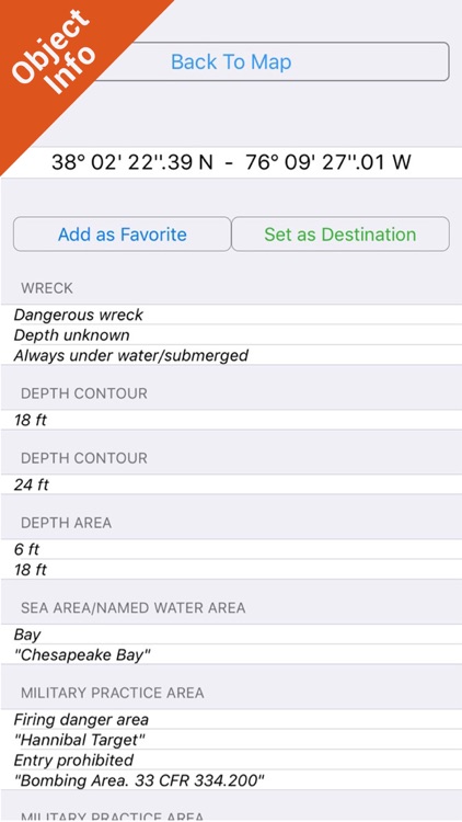 Marine : Chesapeake Bay - GPS Map Navigator