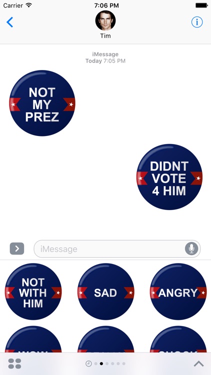 Not My PREZ - Trump Block & Boycott Stickers