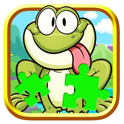 The Frog On Stone Jigsaw Puzzle Game For Kids icon