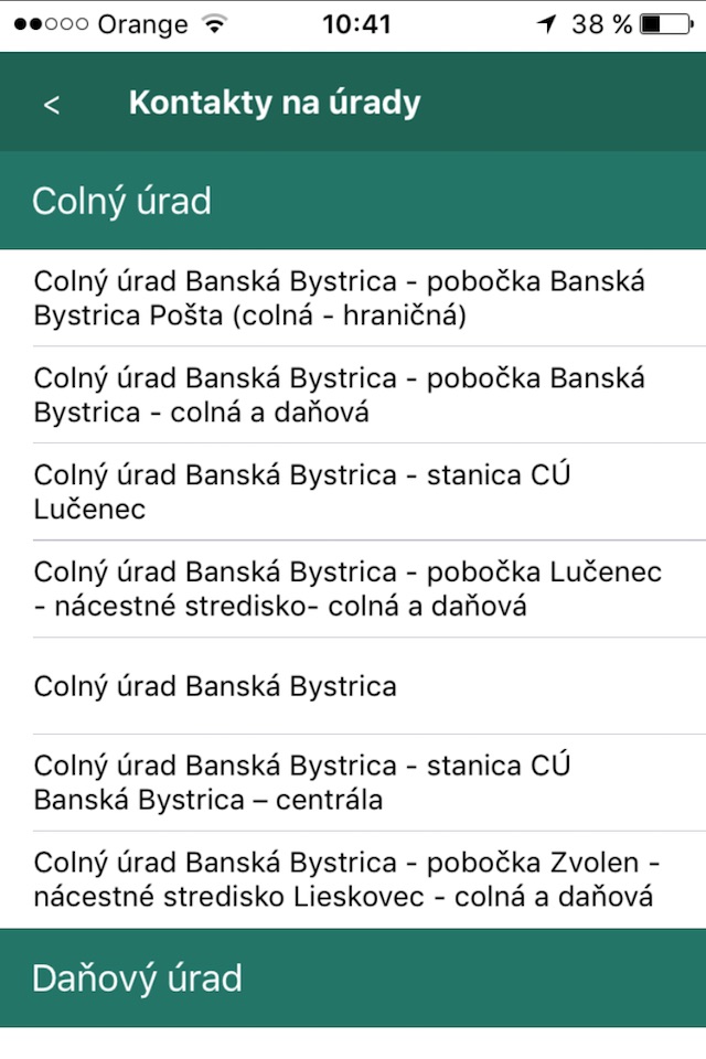 Info služby Finančnej správy screenshot 3