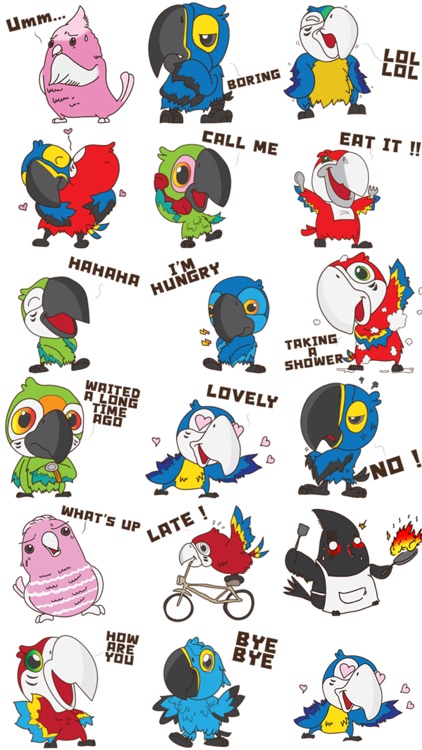 Friendly Birds Stickers!