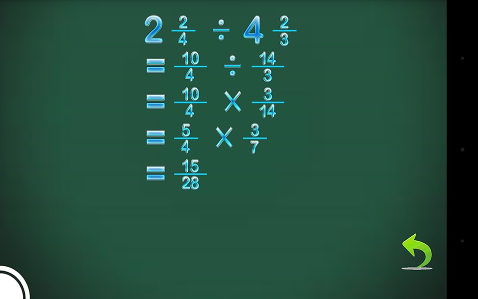 Fraction Calculator & progress screenshot 2