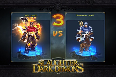 Slaughter Dark Demons (Pure epic dark theme game) screenshot 2