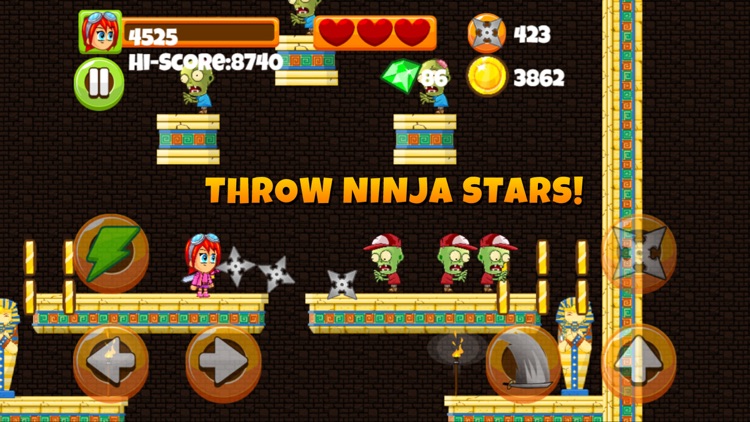 Ninja Kid vs Zombies - 8 Bit Retro Game screenshot-3