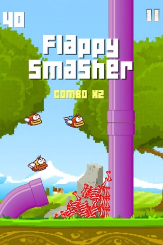 Flappy smasher Bird - Fun Flappy Games For Kids screenshot 3