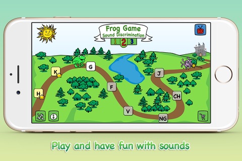 Frog Game 2 - sounds for reading screenshot 2