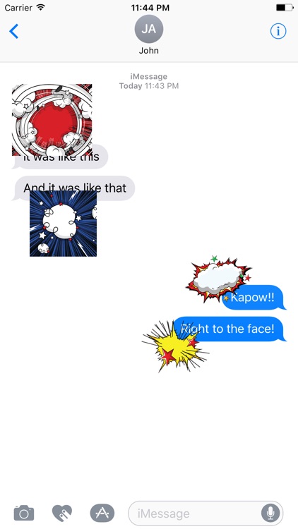 COMIc EXPLOSIOn Stickers